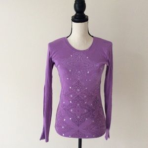 Lucy Activewear Tech Long Sleeve Tee Asian Print S